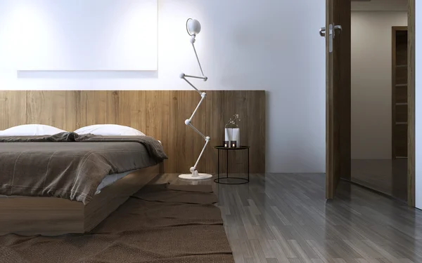 Idea camera da letto contemporanea — Foto Stock