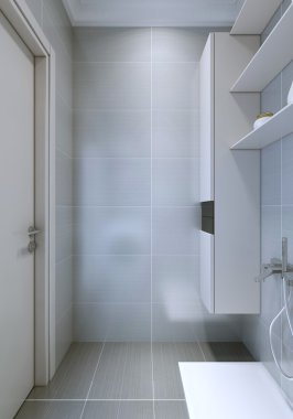 Banyo köpek duş eğilim ile