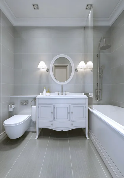 Дизайн классической ванной комнаты — стоковое фото