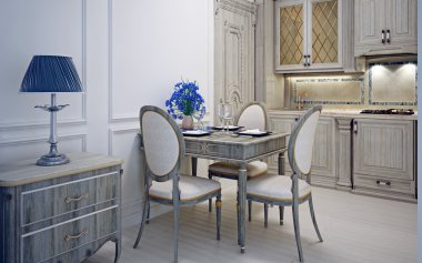 Art deco mutfak yemek