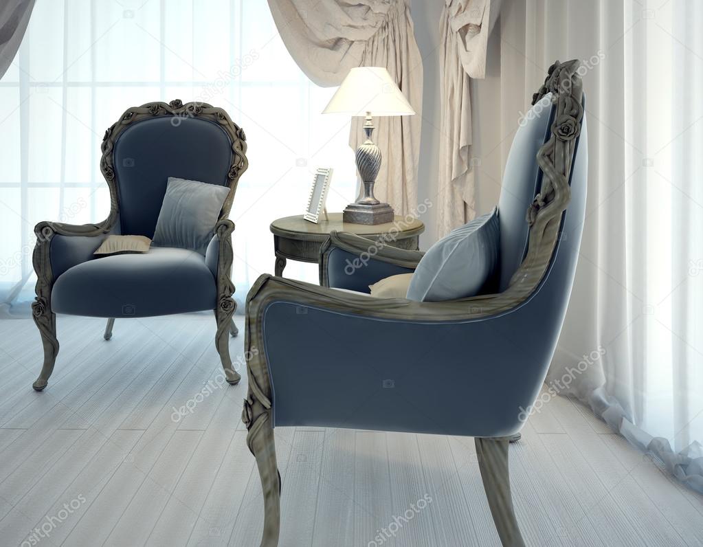 Twee fauteuils in woonkamer art decostijl — Stockfoto © kuprin33 ... Twee fauteuils in woonkamer art decostijl — Stockfoto © kuprin33 ...