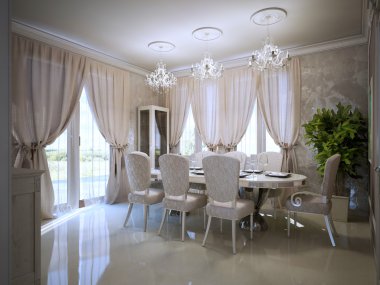 Avant garde tasarım yemek odası