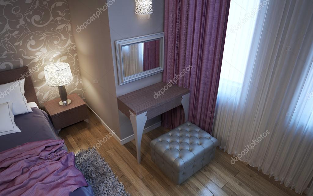 Toalettbord i art déco stil sovrum — stockfotografi © kuprin33 ...