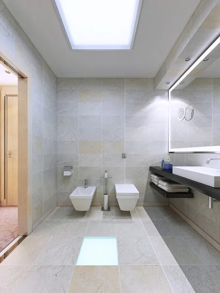 Ejemplo de baño luminoso — Foto de Stock