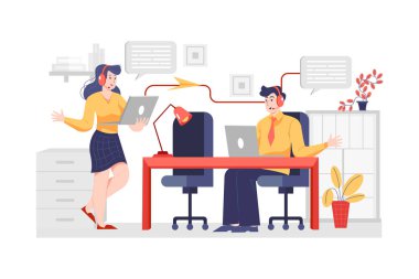 İki personel arasındaki iletim iletileri