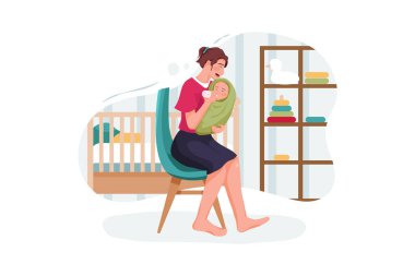 Bebek çocuk plastik şişeden süt içiyor.