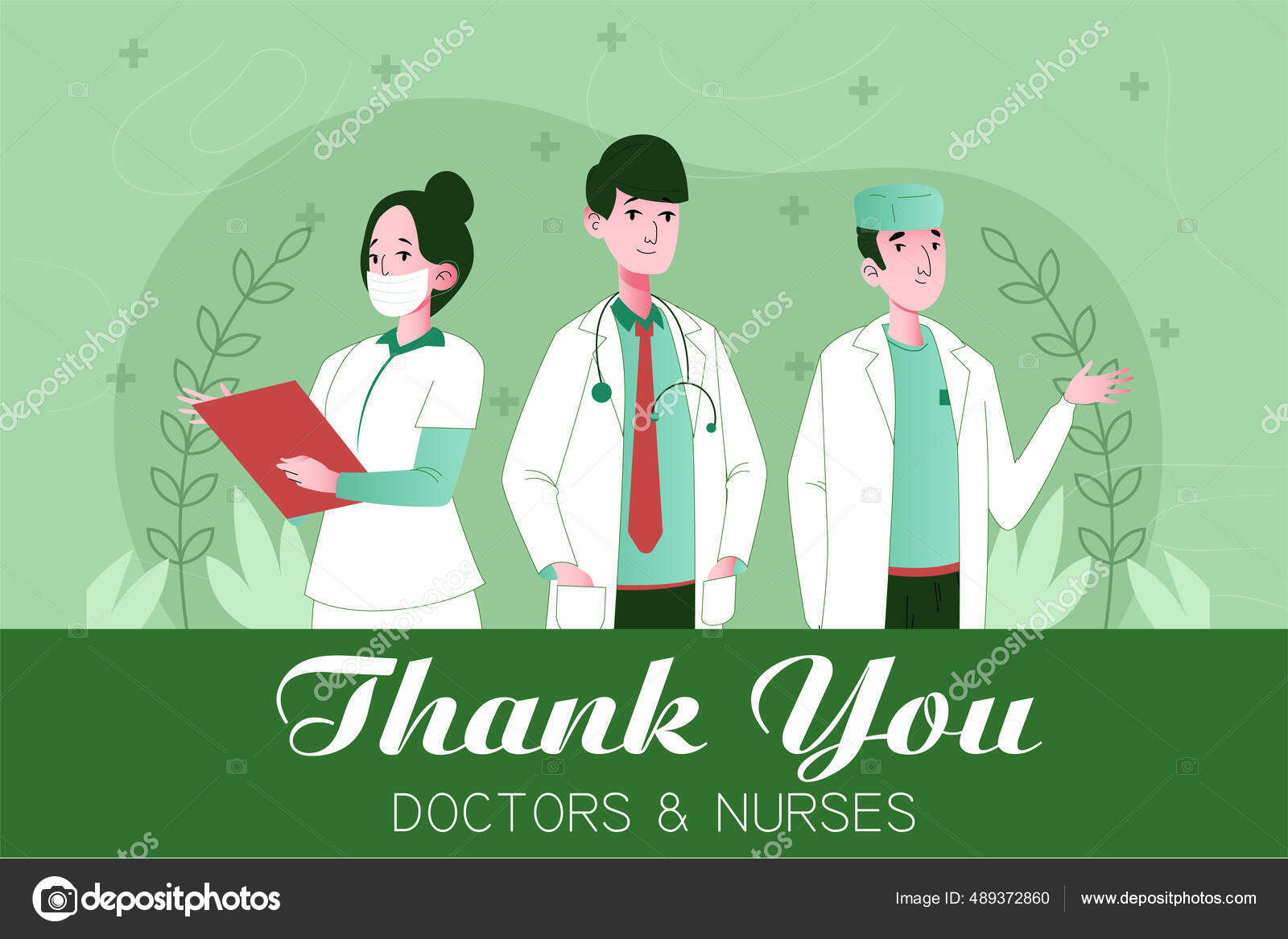 Desenho Vetorial De Médico Em Graças A Médicos E Enfermeiros PNG