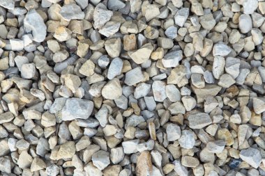 Çakıl dokusu. Beyaz gri küçük moloz taşlar soyut arkaplan