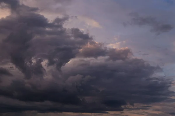 Episk Storm Himmel Mörka Moln Storm Front — Stockfoto