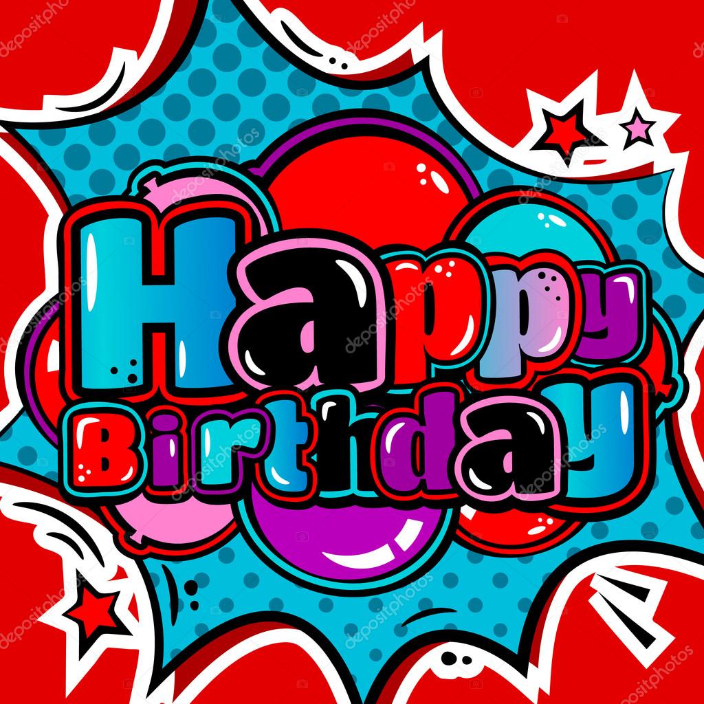 Style De Graffiti Joyeux Anniversaire Images Vectorielles Style De Graffiti Joyeux Anniversaire Vecteurs Libres De Droits Depositphotos