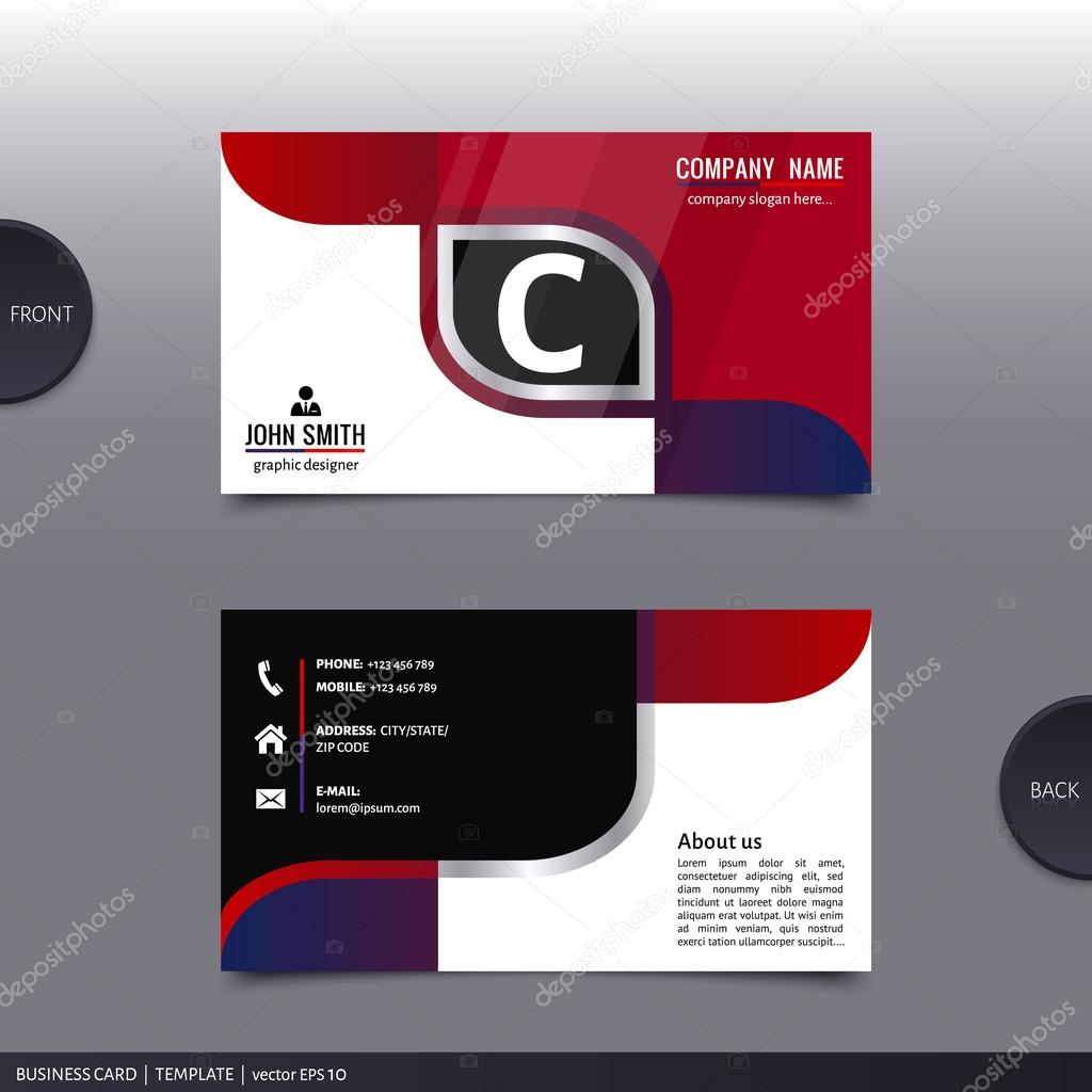 Abstract creative business card.  Vector.