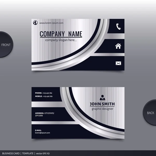 Abstract creative business card.  Vector. — Stock Vector