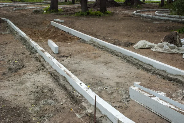 Construction of a path — Stock Photo, Image