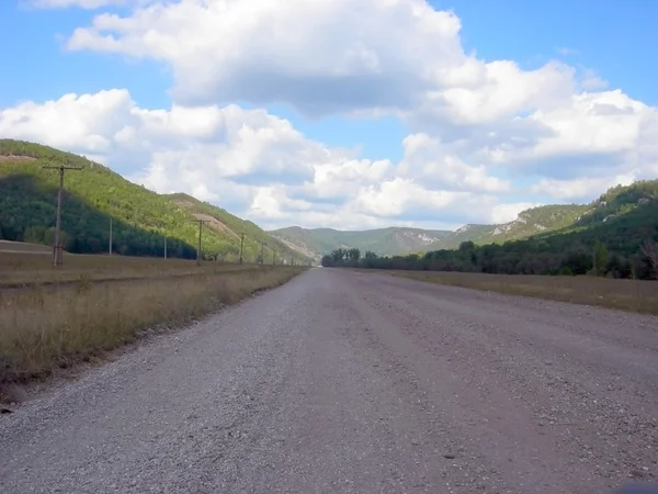 Autostrady w górach — Zdjęcie stockowe