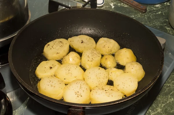 De gebakken aardappelen — Stockfoto