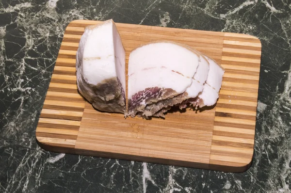 소금에 절인된 돼지고기 지방 — 스톡 사진