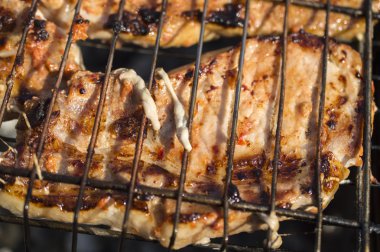 Bir kafes üzerinde et