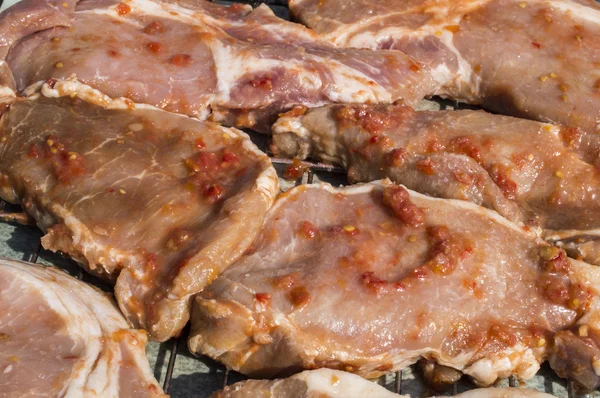 猪肉腌制 — 图库照片