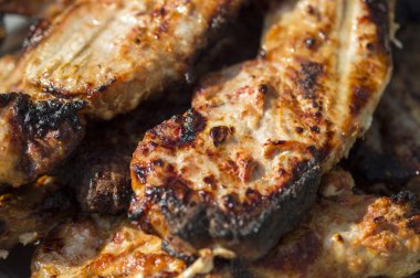 bir tabak üzerinde et