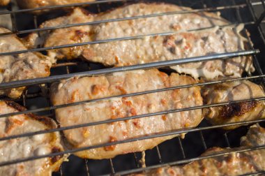 Bir kafes üzerinde et