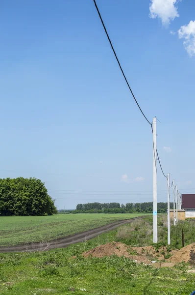 Una columna para un cable de alimentación — Foto de Stock