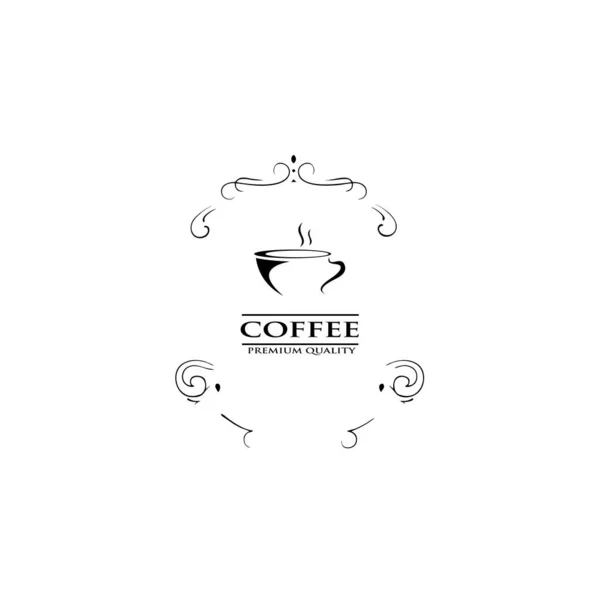 Logo Della Caffetteria Etichette Della Caffetteria Vettoriale — Vettoriale Stock