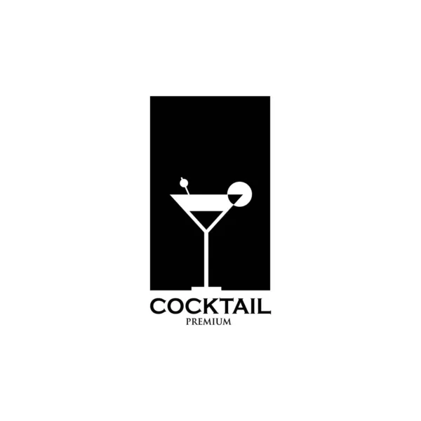 Cocktail Tropical Plage Cocktail Illustration Vectorielle Dessin Plat — Image vectorielle