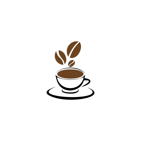 Taza Café Logo Plantilla Vector Icono Diseño Espresso Icono Del — Archivo Imágenes Vectoriales