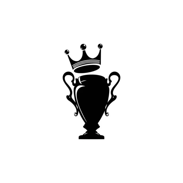 Trophy Pictogram Vector Ontwerp Template Trofee Winnende Beker Met Ster — Stockvector