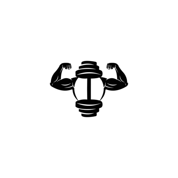 Fitness Gym Logo Ginásio Esportes Logotipo Design Criativo Vector —  Vetores de Stock