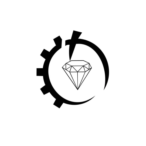 Гірничий Логотип Дизайн Векторний Шаблон — стоковий вектор
