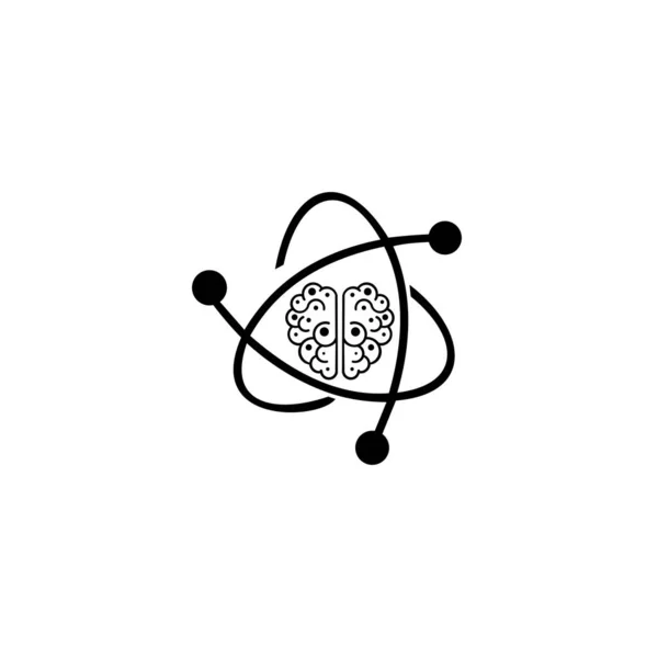 Logo Creative Brain Concept Logo Educación Cerebro Inteligente Creativo — Vector de stock