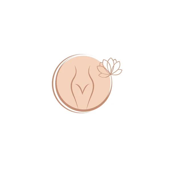 Modèle Conception Logo Vectoriel Santé Bien Être Des Femmes Salon — Image vectorielle