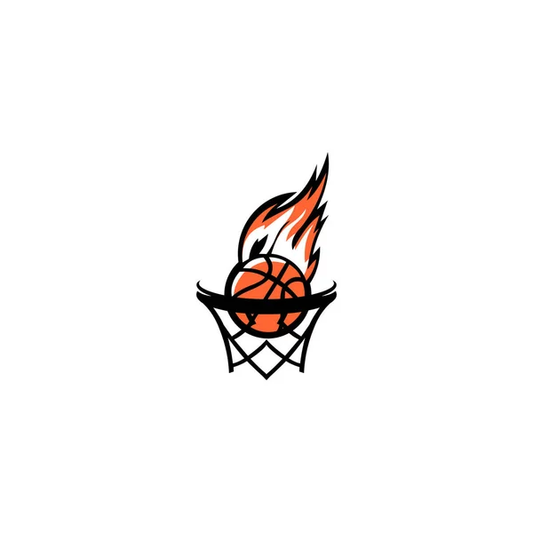 Икона Баскетбола Командный Зачет Победа Чемпионате Векторная Иллюстрация — стоковый вектор