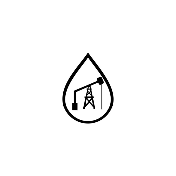 Logo Compañía Minera Minas Logotipo Gas Fuego Aisladas Sobre Fondo — Archivo Imágenes Vectoriales