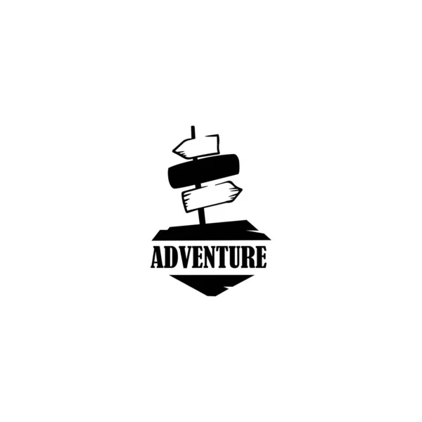 Reiselogo Abenteuer Logo Zum Druck Von Grußkarten Postern Und Shirts — Stockvektor