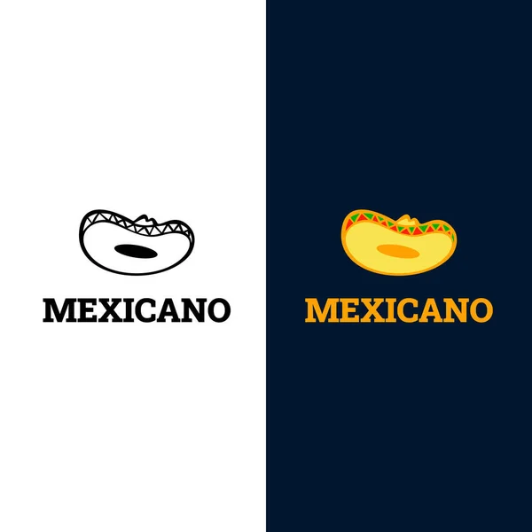 Sombrero Listo Icono Sombrero Vector Sombrero Mexicano Sombrero Para Restaurante — Vector de stock