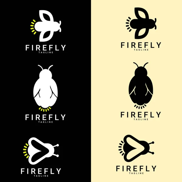 Firefly Logo Design Lämplig För Företagets Logotyp Tryck Digital Ikon — Stock vektor