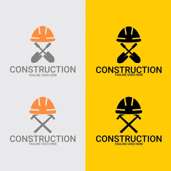 Conjunto Construcción Logotipo Plantilla Adecuado Para Logotipo Empresa Impresión Digital — Archivo Imágenes Vectoriales