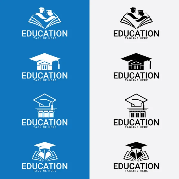 Design Ícone Logotipo Educação Adequado Para Logotipo Empresa Impressão Digital — Vetor de Stock