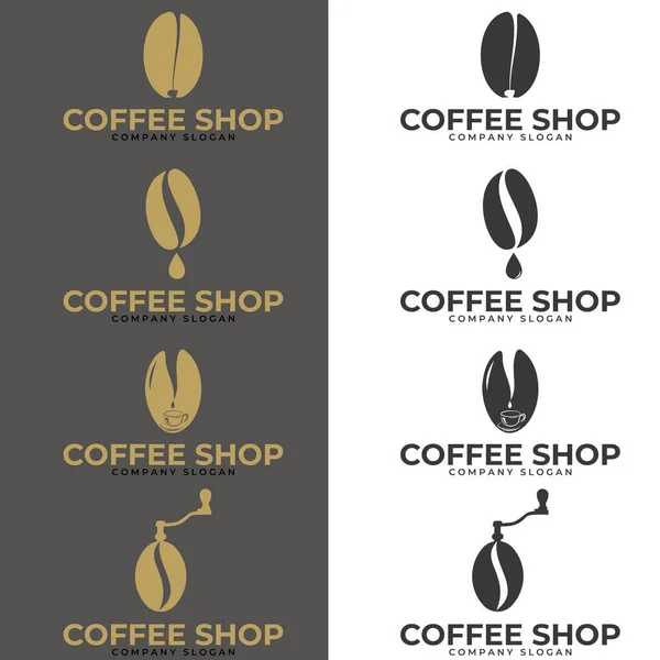 Coffee Shop Logo Coffee Logo Set Modern Vintage Coffee Shop — Stock Vector