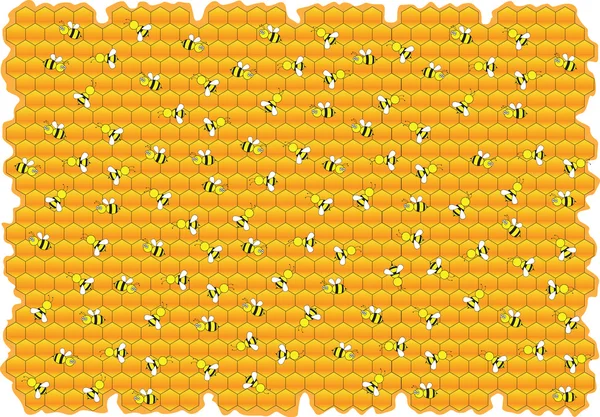 Fondo animado de abejorros — Archivo Imágenes Vectoriales