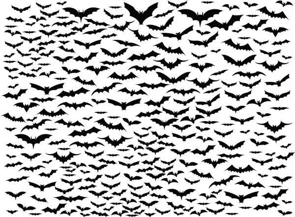 Murciélagos volando — Archivo Imágenes Vectoriales