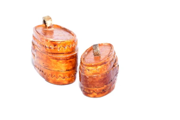 Small wood barrels — Stock Photo, Image
