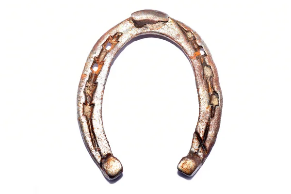 Steel horseshoe with rust — Stock Photo, Image