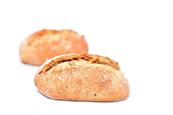 Pão fresco em branco — Fotografia de Stock