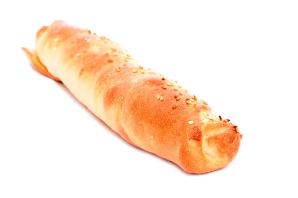 Fresh croissant on white — Stock Photo, Image