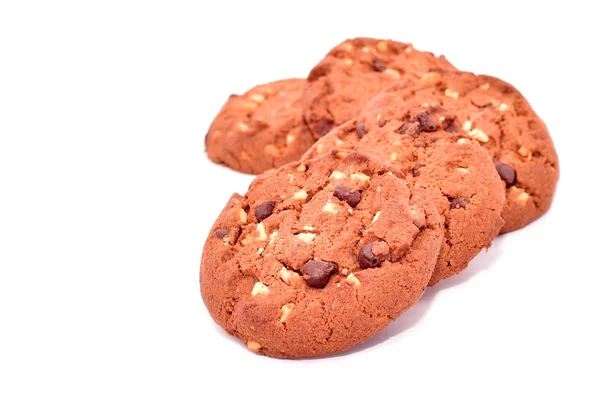 Biscoitos com chocolate — Fotografia de Stock