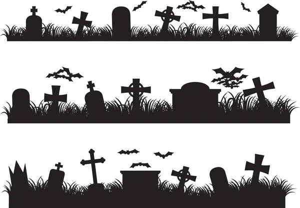 Cementerio de Halloween — Archivo Imágenes Vectoriales