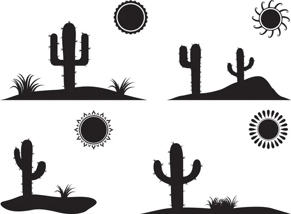 Пустынные пейзажи — стоковый вектор